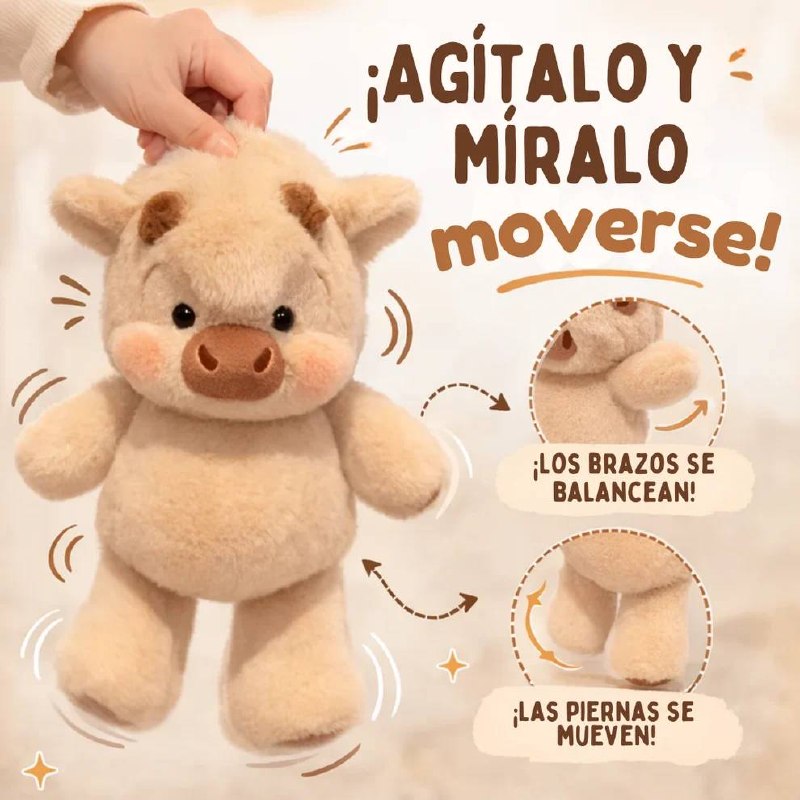 Moka & Mochi: Peluche Vaquita Suave 40 cm