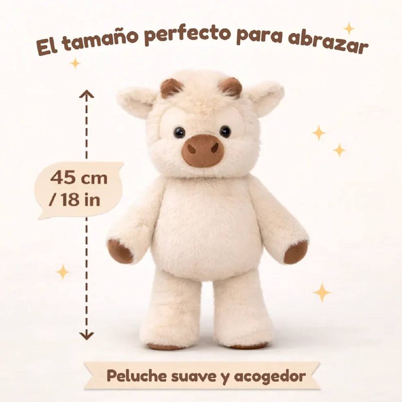 Moka & Mochi: Peluche Vaquita Suave 40 cm